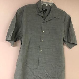 Van-heusen Men's Blue and Grey Shirt
